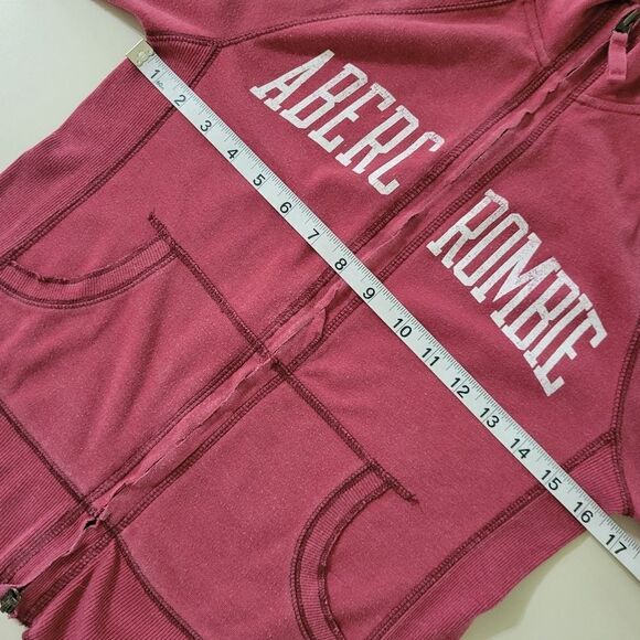 Abercrombie and Fitch Women's Maroon Full-zip Long Sleeve Jacket - Picture 3 of 10